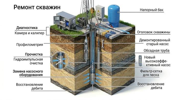 Ремонт скважин в Буинске